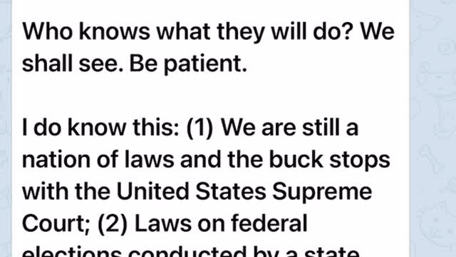 Feb 19 : Election Fraud Cases WILL Be Heard By SCOTUS!