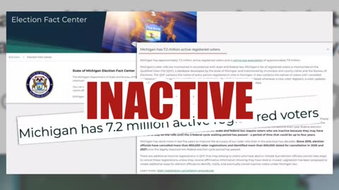 Fact Check: Michigan's Active Voter Count NOT 8.4 Million, Closer To 7.2 Million