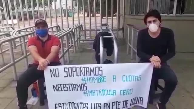 Estudiantes de la UIS solicitan ayuda para pagar las matriculas estudiantiles 2020.