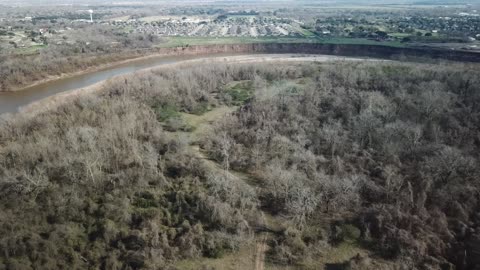 Brazos River at High Altitude, Jan 12, 2020