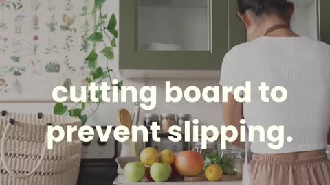 Ensure safety while chopping ingredients. #CookingTips #Safety