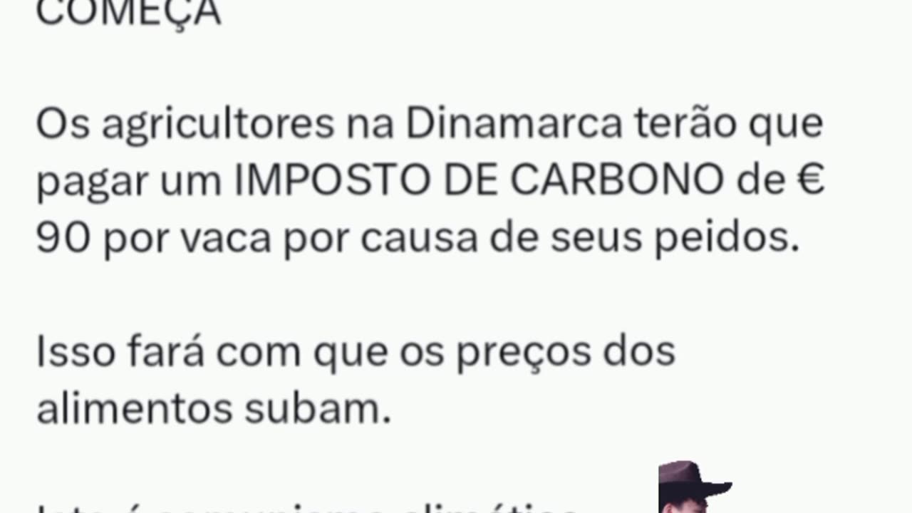 Comunismo climático: Os agricultores na Dinamarca terão que pagar um IMPOSTO DE CARBONO de € 90 por vaca por causa de seus peidos.