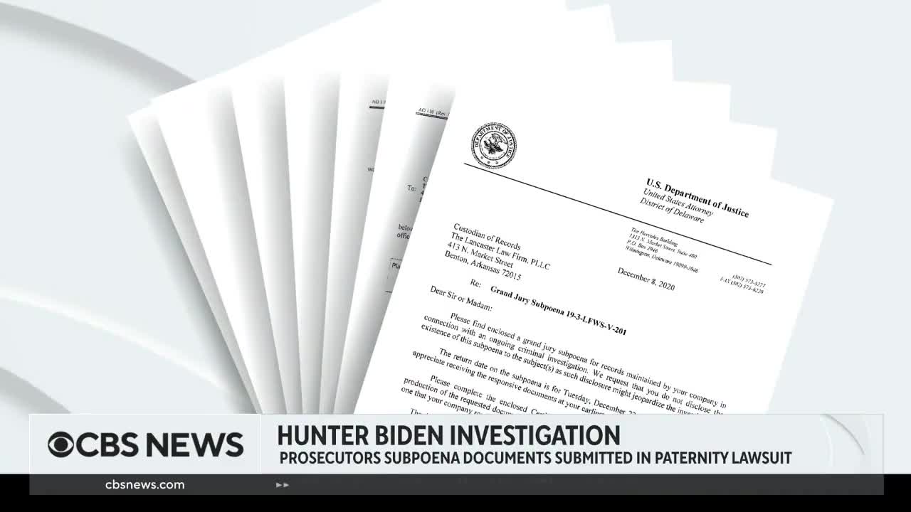 KARMA: Hunter Biden Receives Sweeping Subpoena from DOJ