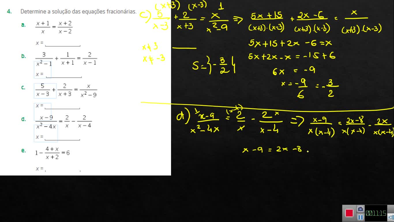 802 - Matemática 1 - Aula 16 de Maio - Correção exercícios páginas 13 e 14