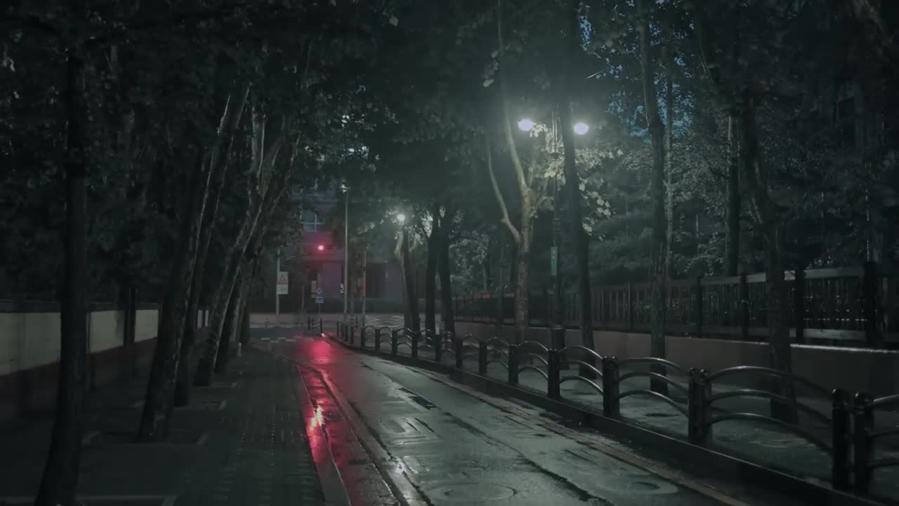 4K SEOUL WALK - Rainy Yeouido Evening / Ambience sound ASMR