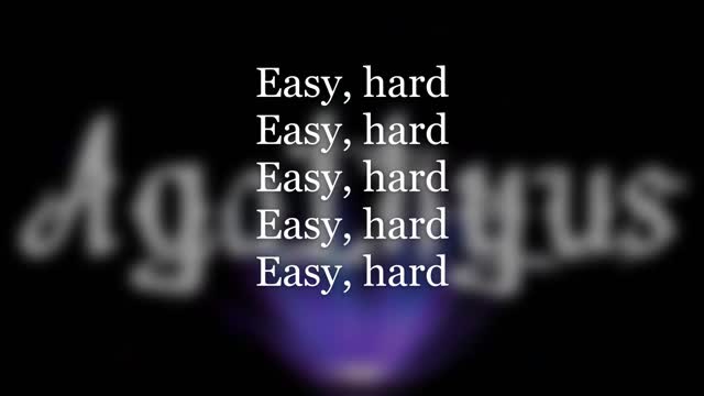 Agathyus ¬ Easy hard (official lyrics & audio)