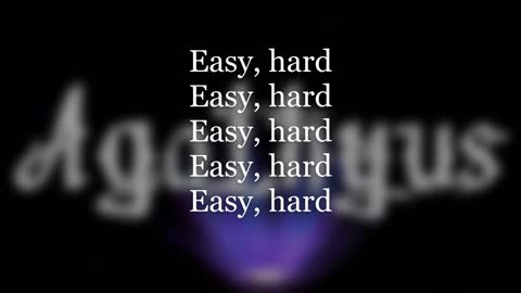 Agathyus ¬ Easy hard (official lyrics & audio)