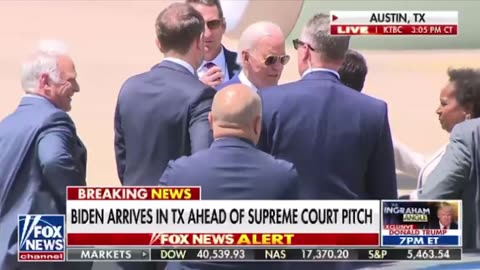 Biden arrives in Texas ahead of Supreme Court Pitch m