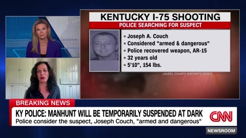 Suspect named in Kentucky highway shooter, manhunt ongoing