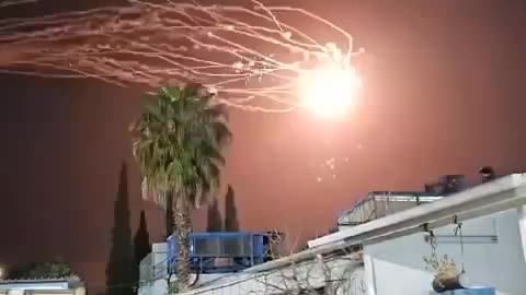 Iron Dome Engaging Hezbollah Rockets From Lebanon(Northern Israel)