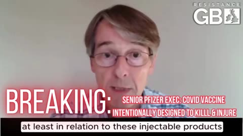 ⚠️ALERT - SENIOR PFIZER 💉 EXEC: COVID VACCINES DESIGNED TO DELIBERATELY KILL & INJURE PEOPLE