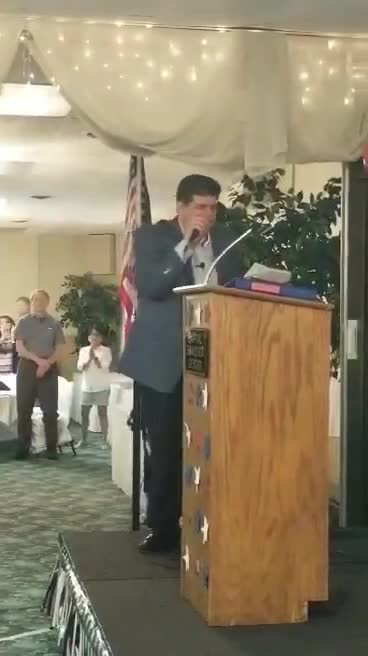 Professor Toto LIVE at Michigan Rally - singing THE BATTLE HYMN OF THE REPUBLIC