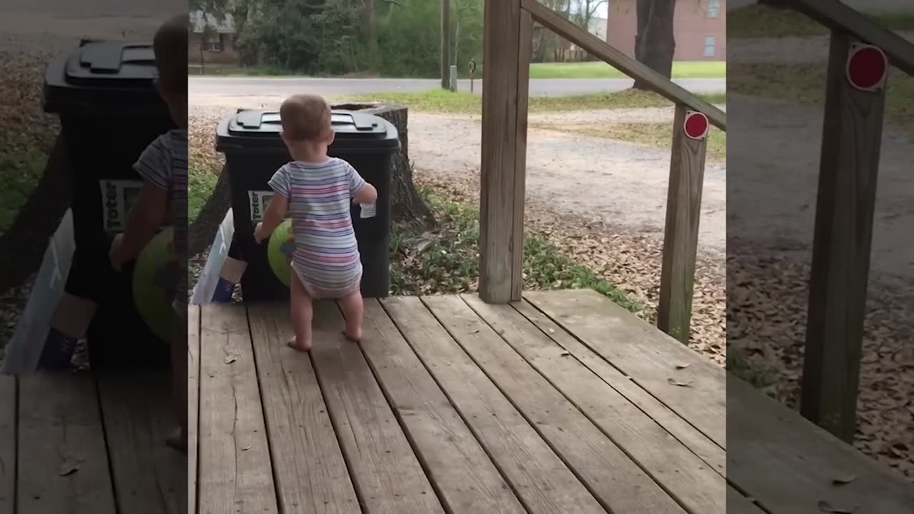 Babies play sports