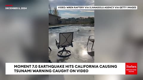 Moment 7.0 Earthquake Hits California Causing Tsunami Warning Caught On Video