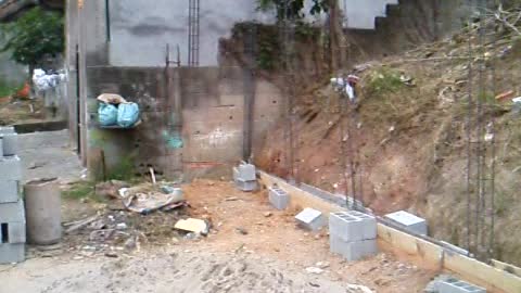 Cercando o quintal com murro