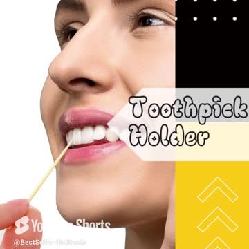 Urbanstrive Sturdy Safe Toothpick Holder with 800 Natural Wood Toothpicks