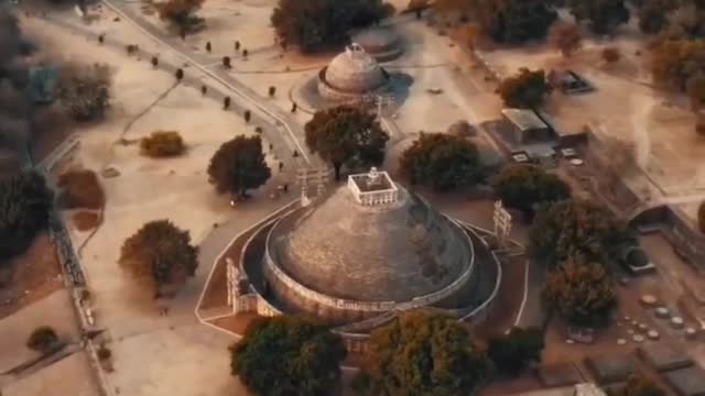 Ancient Monument || Sanchi Stupa || India || Buddhist temple