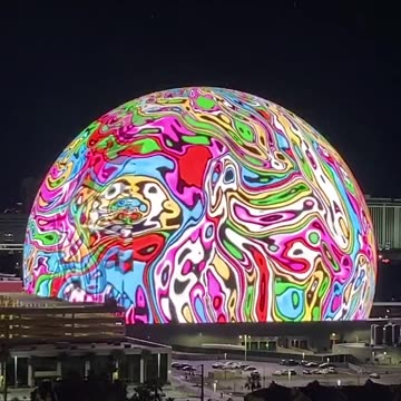 Las Vegas Sphere! Crazy light design!