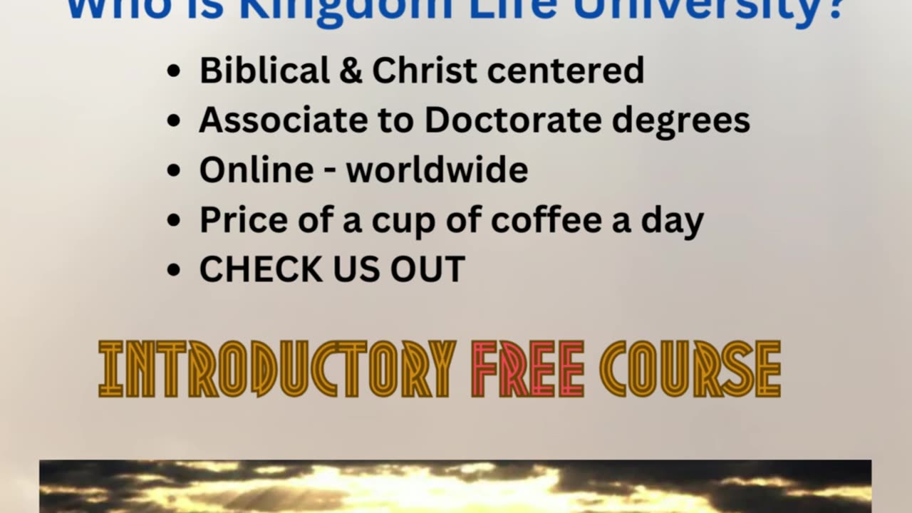 Discover the Kingdom of God