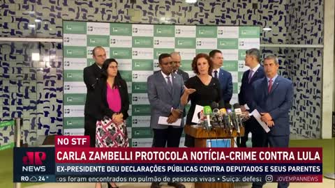 Carla Zambelli vai ao STF pedir que Lula seja proibido de se aproximar do Congresso Nacional