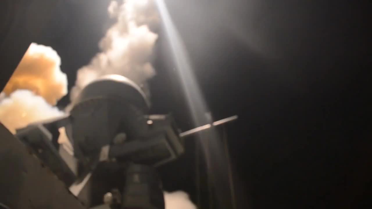 The launch of "Caliber" from the ships of the Black Sea Fleet.