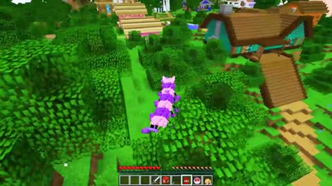 Adopting PJ KITTYPILLAR in minecraft