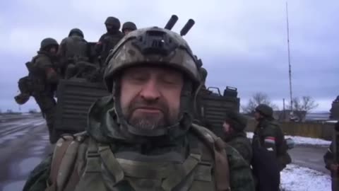 Russian troops on the outskirts of Mariupol