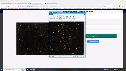 NASA’s Webb image = Black Golden Galaxy Granite countertop