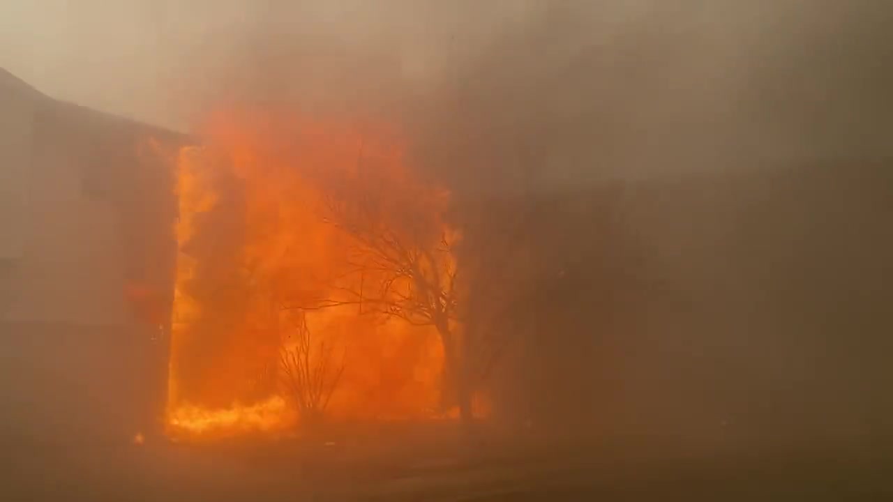 Structures now on Fire in Superior Colorado from brush fire
