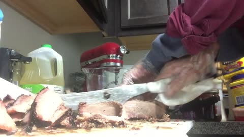 Brisket- separate the point