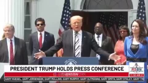 President Trump: mainstream media are hurting the country by not reporting on violent crime.