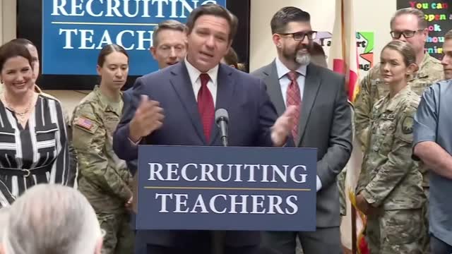 Gov. Ron DeSantis on the media: "If I came out and said the sky was blue, they would fact that and say that was wrong."