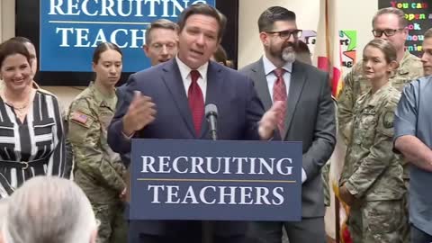 Gov. Ron DeSantis on the media: "If I came out and said the sky was blue, they would fact that and say that was wrong."