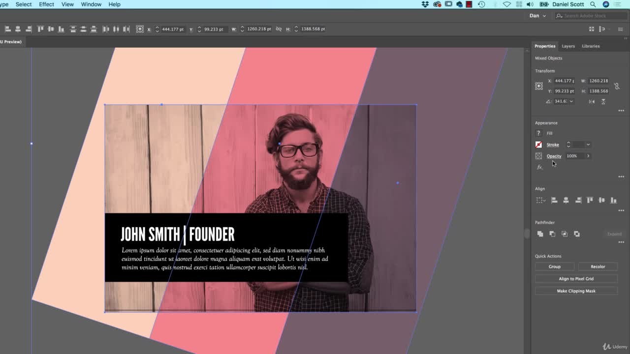 How to make images Black & white in Illustrator & mix with color