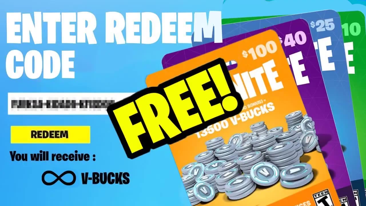 Free V bucks Codes generator 2023