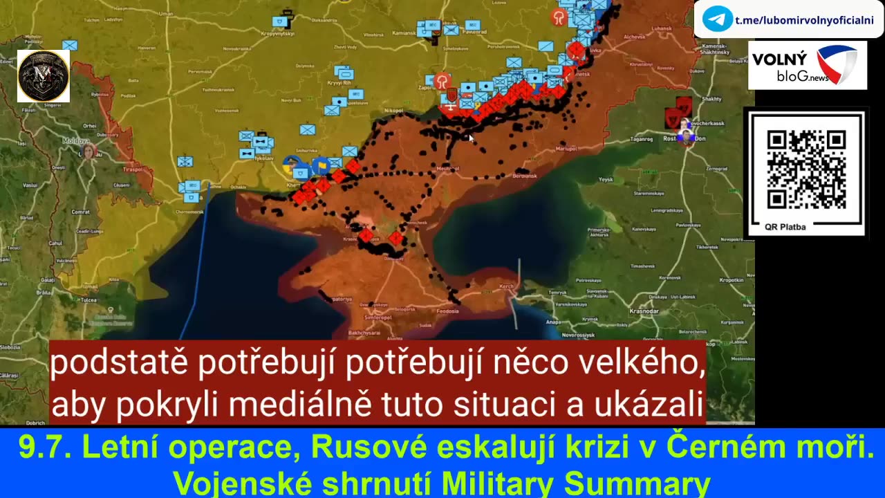 9.7. Letní operace, Rusové eskalují krizi v Černém moři. Vojenské shrnutí Military Summary