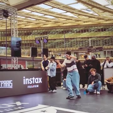 Australian breaker Rachael Gunn performs at dance showcase in Paris