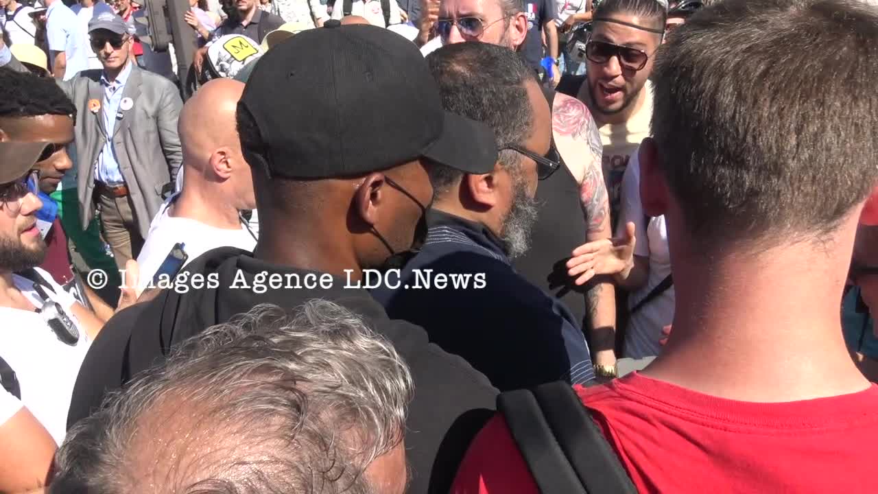 Dieudonné est contre le Pass-Sanitaire et pour la liberté. Paris/France - 14 Août 2021