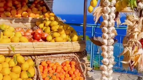 Beautiful moment healed by summer, Amalfi summer feeling