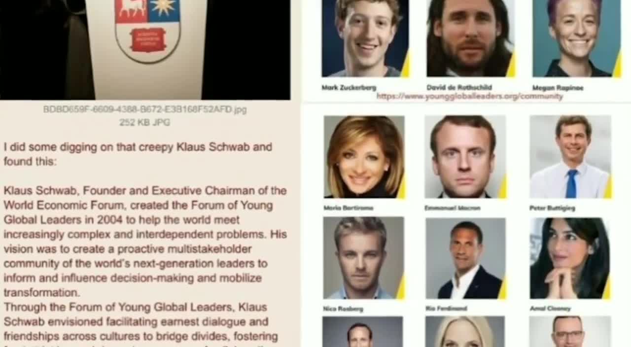 World Economic Forum founder with HIS "Young Global Leaders"