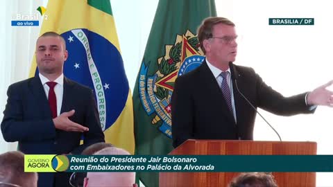 Presidente Jair Messias Bolsonaro 🇧🇷 Reunião com Embaixadores em Brasília/DF - Segunda 18/07/2022