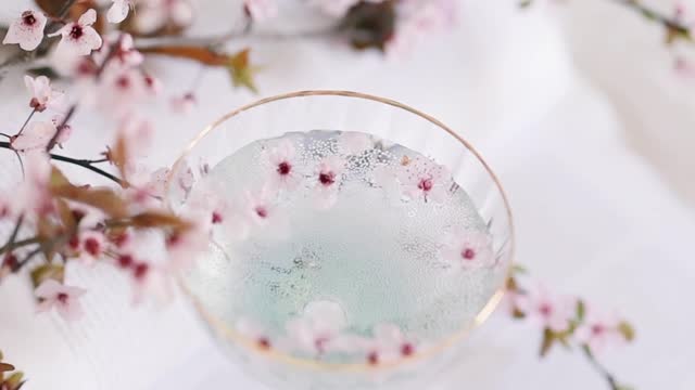 Flowers and a Glass of Water