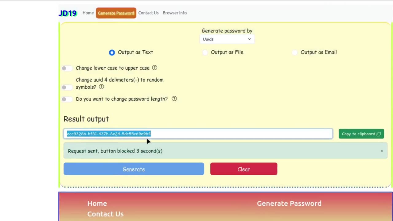 How to create a password in a few seconds?