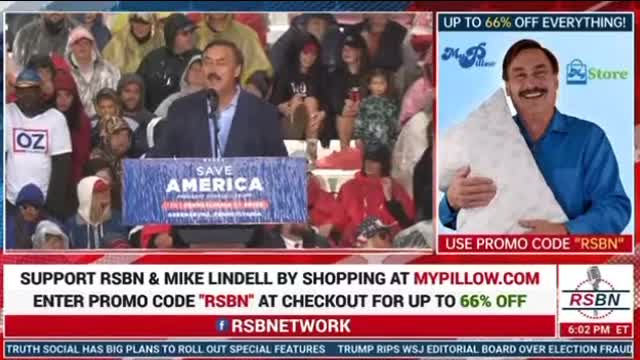 Mike Lindell at Trump Rally in Pennsylvania