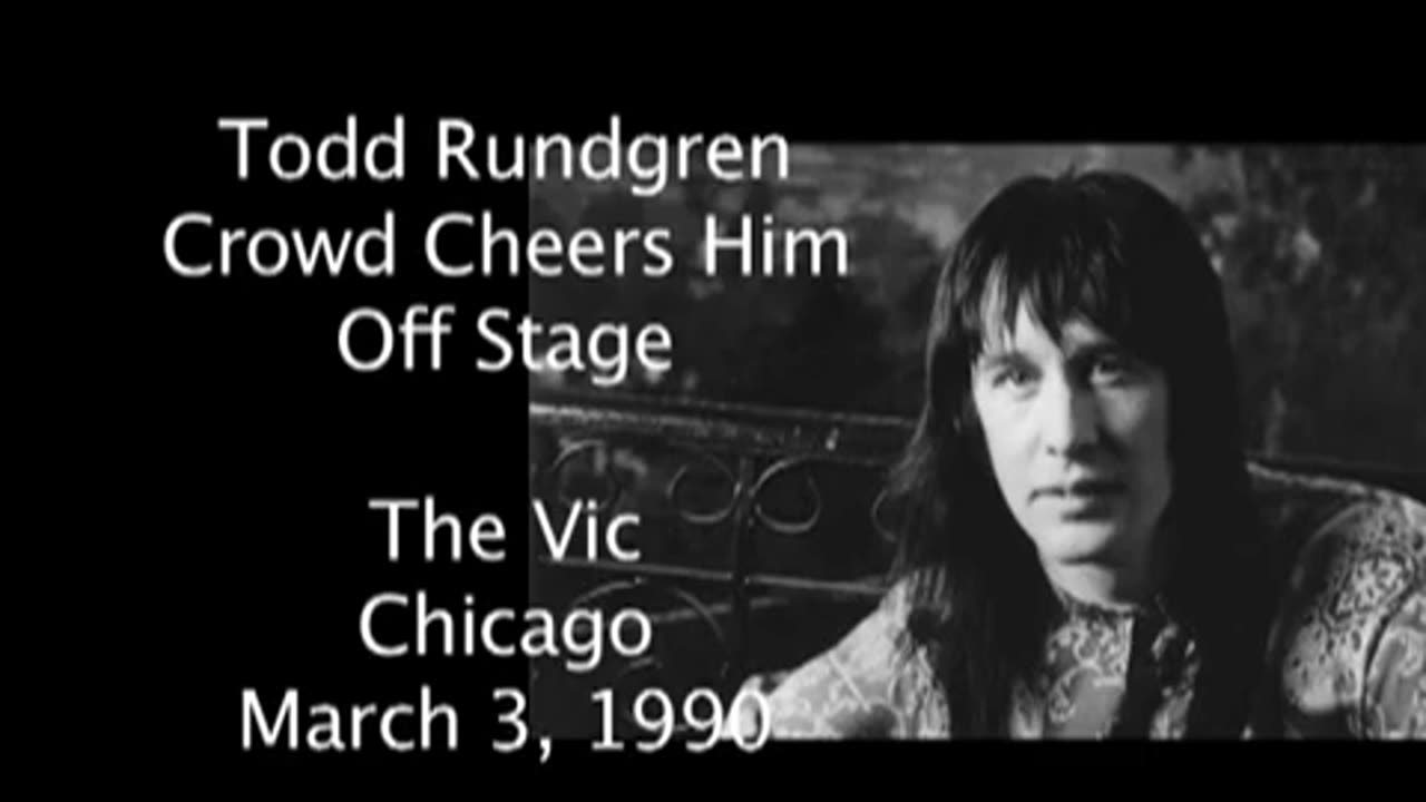 March 3, 1990 - Chicago Crowd Gives Todd Rundgren a Warm Sendoff
