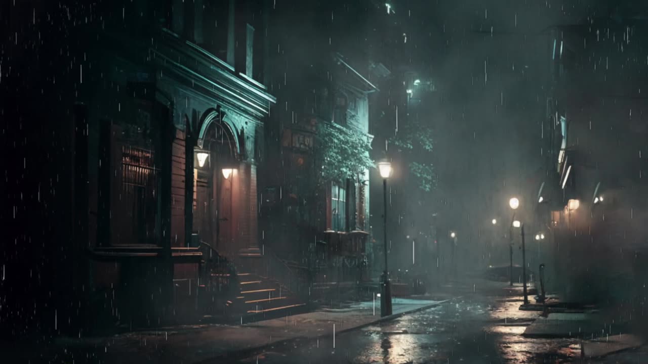 Rainy Neighborhood Ambience