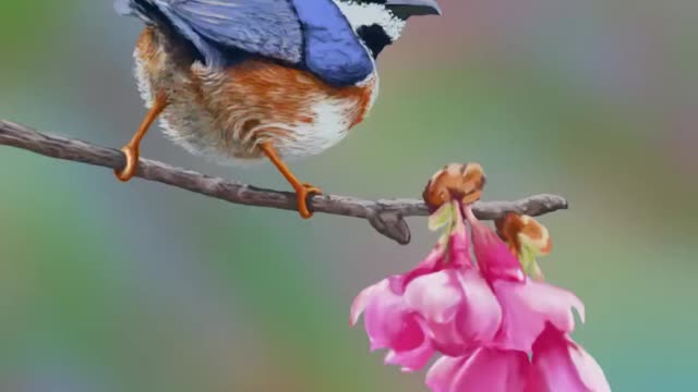 Bird on a Limb Painting