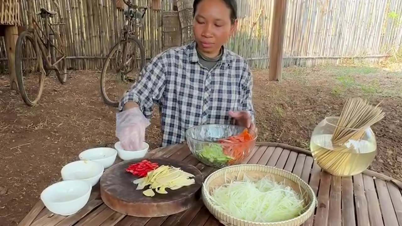 Cooking food for eat