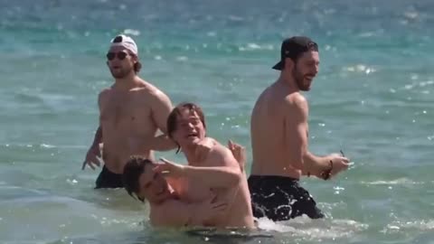 Last overall Canadiens replaced their morning skate with the beach