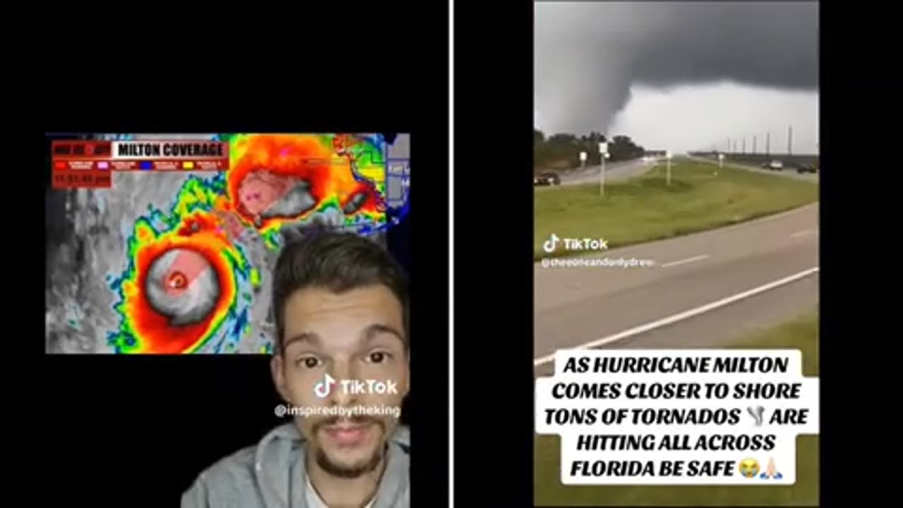 Hurricane Milton POV (audio is what it is) ..